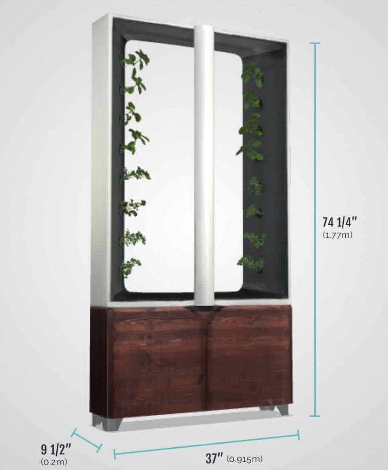 Just Vertical The Aeva Indoor Hydroponic Garden w/ see pods