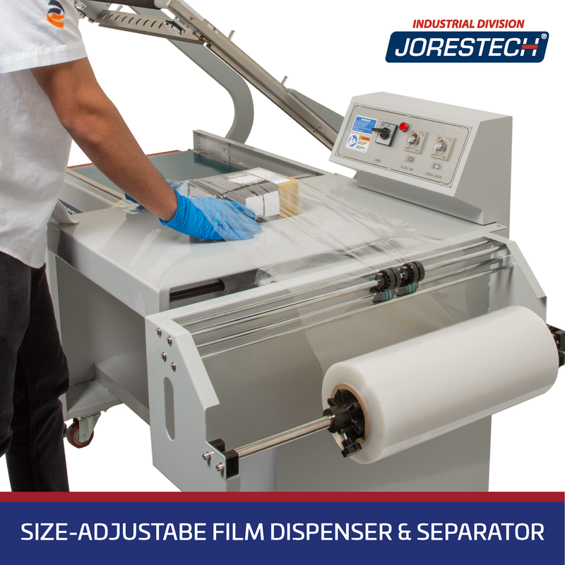 L Bar Film Sealer with Conveyor – 19” x 17”