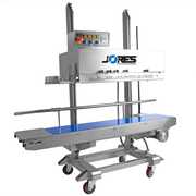LEFT TO RIGHT STAINLESS STEEL DIGITAL VERTICAL CONTINUOUS BAND SEALER 1010I L R WITH CODER CBS 1010I L R JORESTECH H10