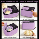 Whynter 0.8 Quart Compact Automatic Ice Cream Maker with Built-In Compressor | ICM-080-LH