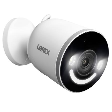 Cámara de seguridad Wi-Fi para interiores y exteriores Lorex W881AAD-E 4K con iluminación de seguridad inteligente