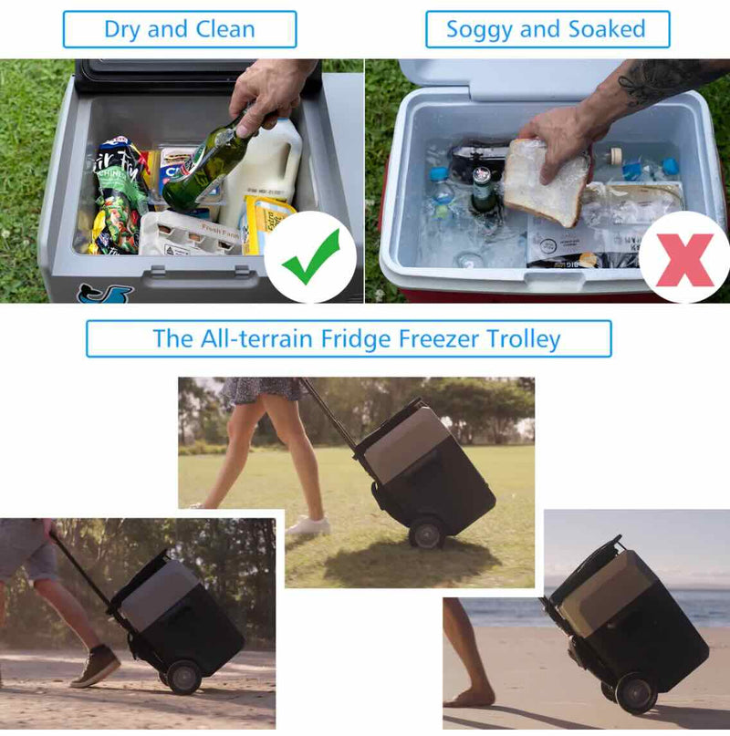 Acopower LionCooler Pro Portable Solar Fridge Freezer, 42 Quarts - With Battery / Wellbots