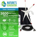 Nature's Generator Lithium 1800 Solar and Wind Generator