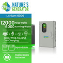 Nature's Generator Lithium 6000 and Transfer Switch