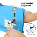 Manual Bag Taper with 10 Orange Self-Adhesive 3/8” Tape Rolls