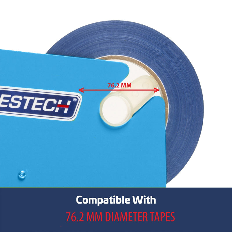 Manual Bag Taper with 10 Green Self-Adhesive 3/8” Tape Rolls
