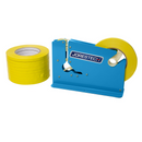 Manual Bag Taper with 10 Yellow Self-Adhesive 3/8” Tape Rolls