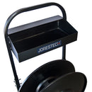 Manual Poly Strapping Dispenser Cart - 8" Core