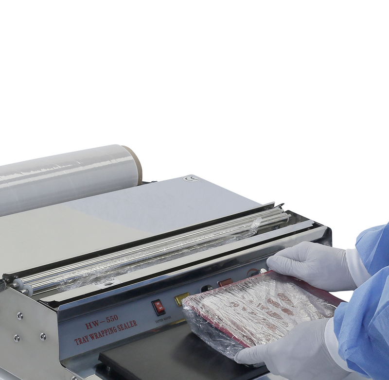 Table Top Manual Film Wrapper for Food Packaging