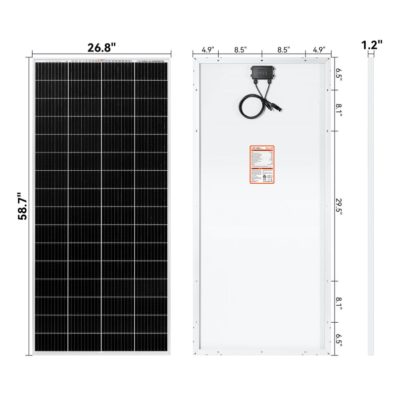Rich Solar MEGA 200 MAX | 200 Watt 24 Volt Solar Panel