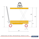 Mobile Scissor Lift Table – 1100 Lbs (500 kg)