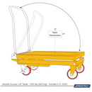 Mobile Scissor Lift Table – 1100 Lbs (500 kg)