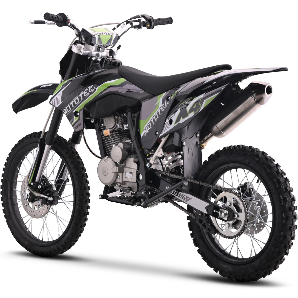 MotoTec X4 150cc 4-Stroke Gas Dirt Bike | Free Shipping | Wellbots