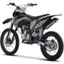 Moto de cross a gasolina de 4 tiempos MotoTec X4 de 150 cc, color negro 