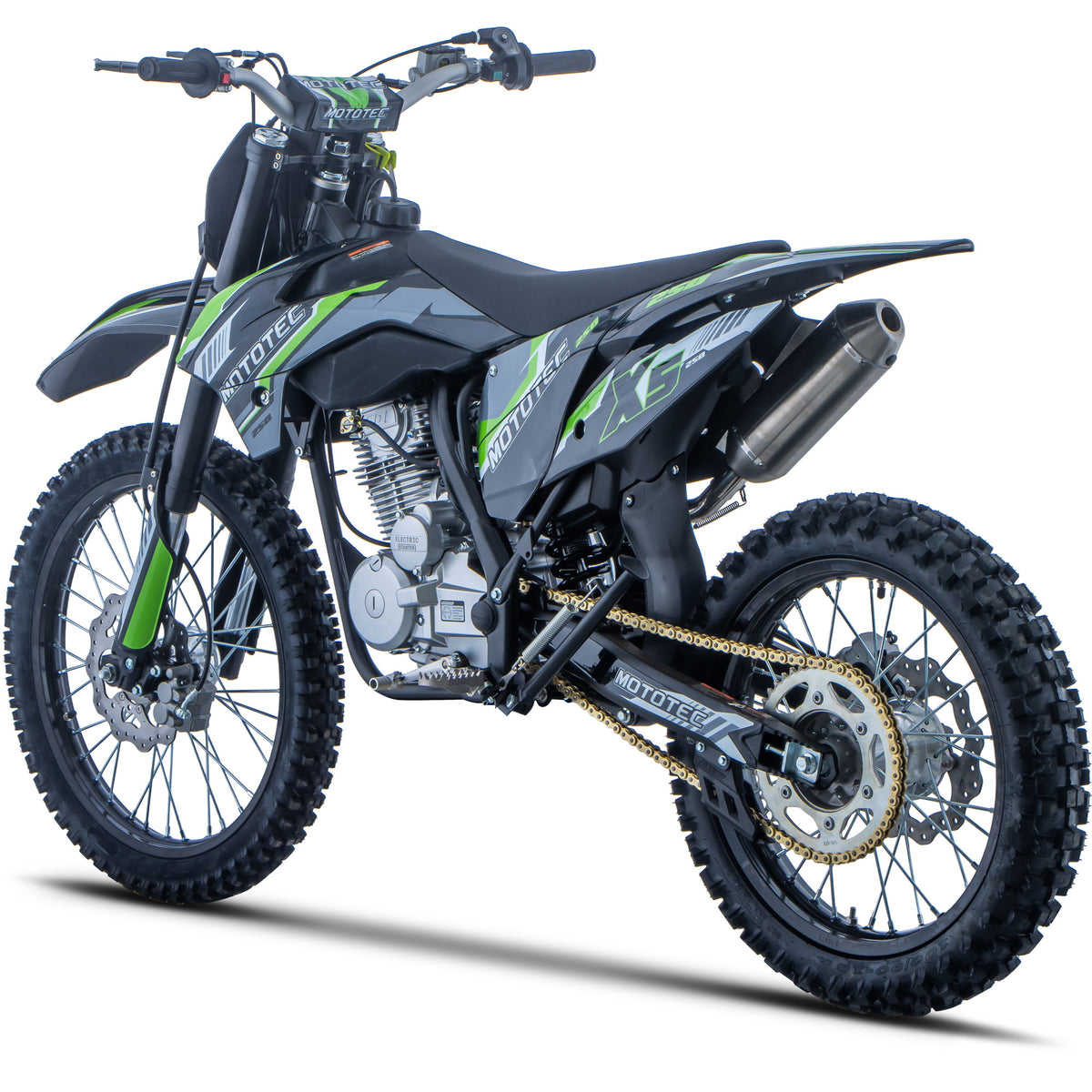 MotoTec X5 250cc 4-Stroke Gas Dirt Bike | Free Shipping | Wellbots