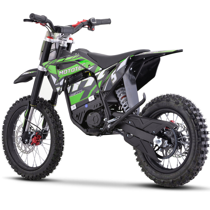 MotoTec 60v Pro Electric Dirt Bike 2000w Lithium Wellbots Free