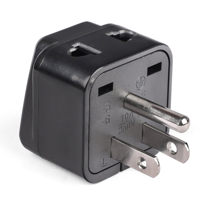 Adaptador de viaje para Japón y Filipinas - 2 en 1 - Tipo B - Diseño compacto (DB-5)