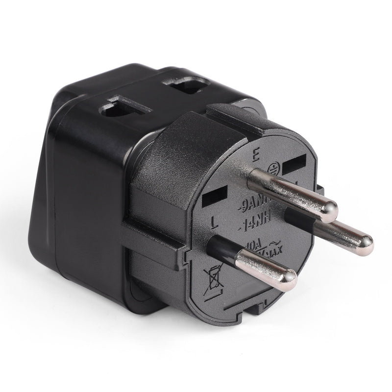 Adaptador de viaje para Gaza, Israel - 2 en 1 - Tipo H - Diseño compacto (DB-14)