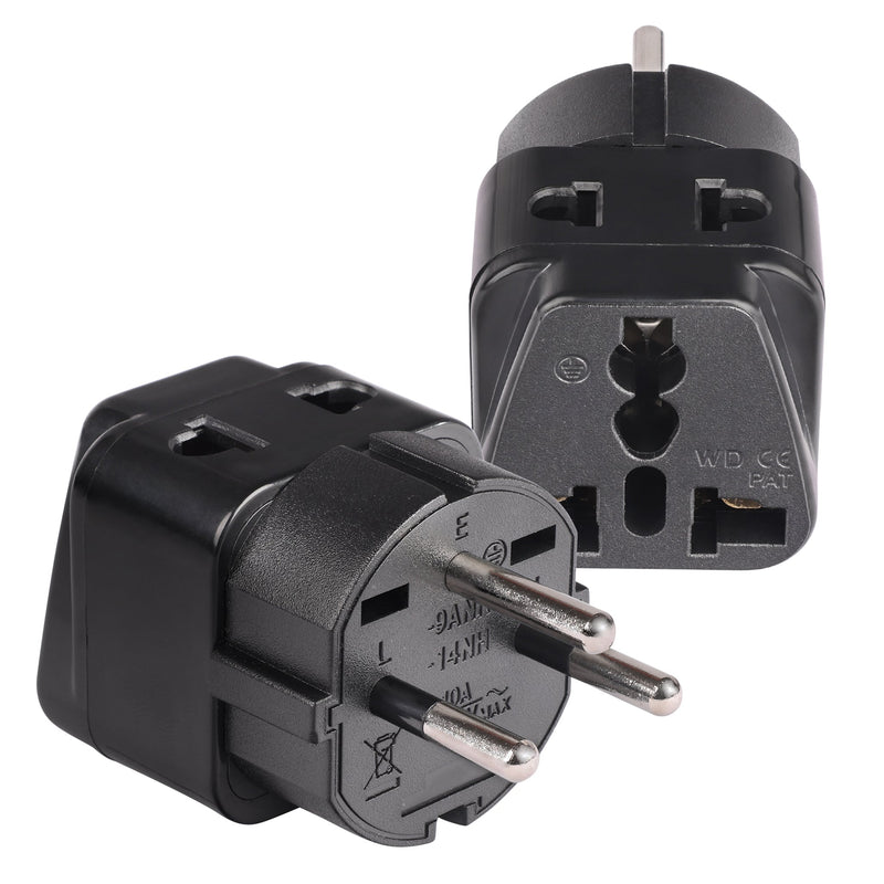 Adaptador de viaje para Gaza, Israel - 2 en 1 - Tipo H - Diseño compacto (DB-14)