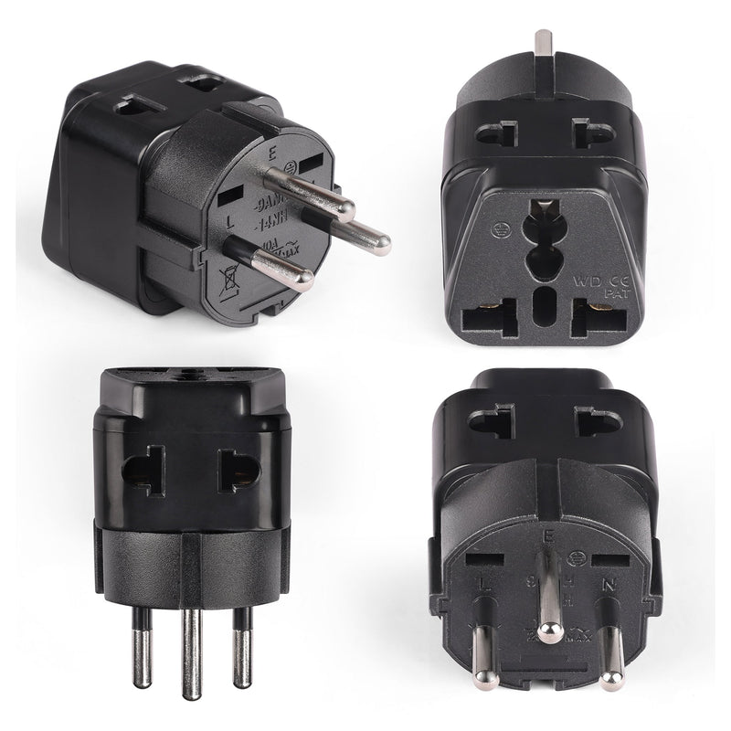 Adaptador de viaje para Gaza, Israel - 2 en 1 - Tipo H - Diseño compacto (DB-14)