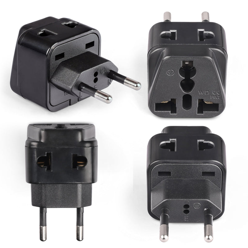 Adaptador de viaje europeo - 2 en 1 - Tipo C - Diseño compacto (DB-9C)