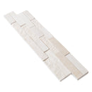 Mayra White Ledger Multi-surface 3D Panel 6"x24" Marble Wall Tile - Full Truckload