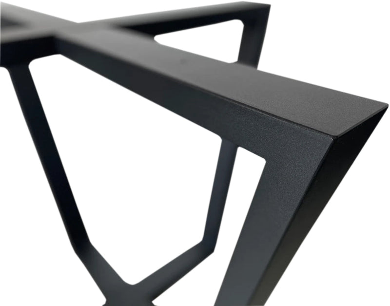 Simple Metal Table Base/Legs Matte Black