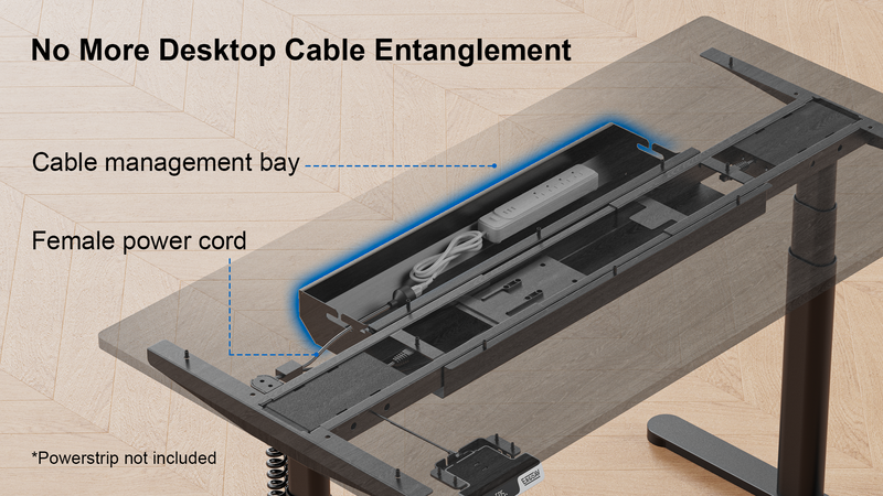ErgoAV- Bring your own desktop. Standing desk solution for tops up to 72" wide