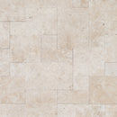 Miletos Ivory Travertine Pattern Tumbled Pavers - Full Truckload