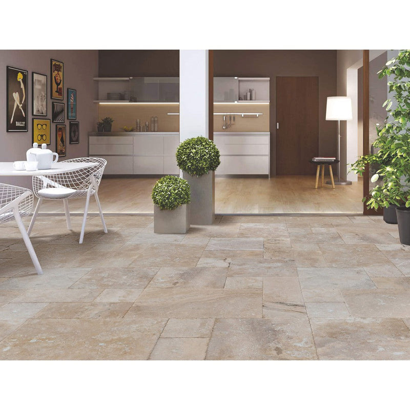 Mina Rustic Antique Pattern Brushed, Chiseled, and Partially Filled - Full Truckload