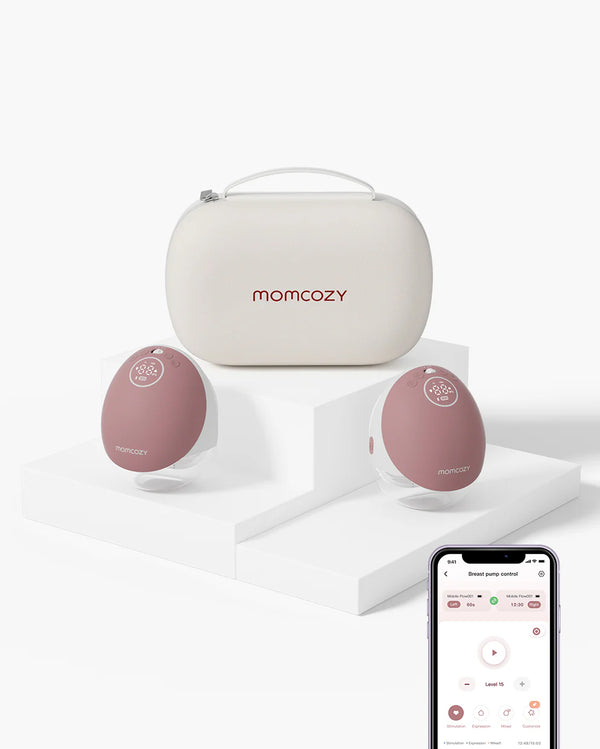 Momcozy Mobile Flow™ Hands-Free Breast Pump Cozy Red-M9