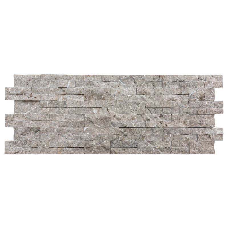 Moon Grey Ledger 3D Panel 6"x24" Natural Marble Wall Tile - Full Truckload