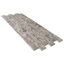 Moon Grey Ledger 3D Panel 6"x24" Natural Marble Wall Tile - Full Truckload