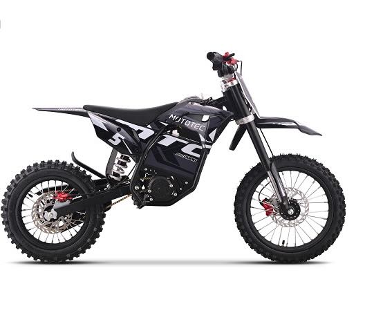 Moto eléctrica todoterreno MotoTec 60v Pro de 2000 W con batería de litio