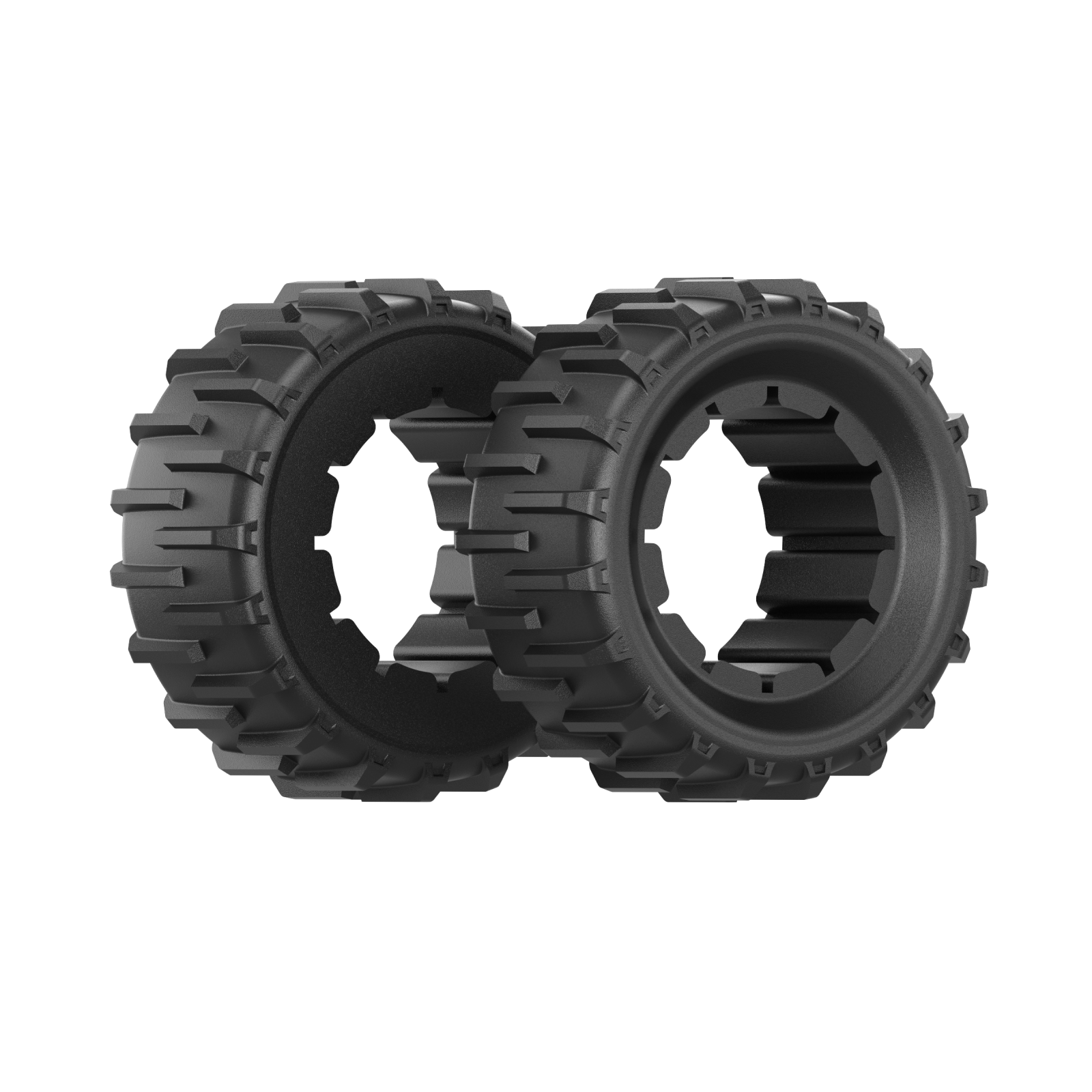 Mowrator Pair of Universal Wide Rear Wheels | Wellbots | Free Shipping