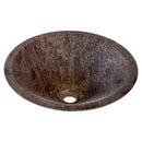 Narcist Brown Marble V-Shape Tapered Sink Polished (D)16" (H)6"