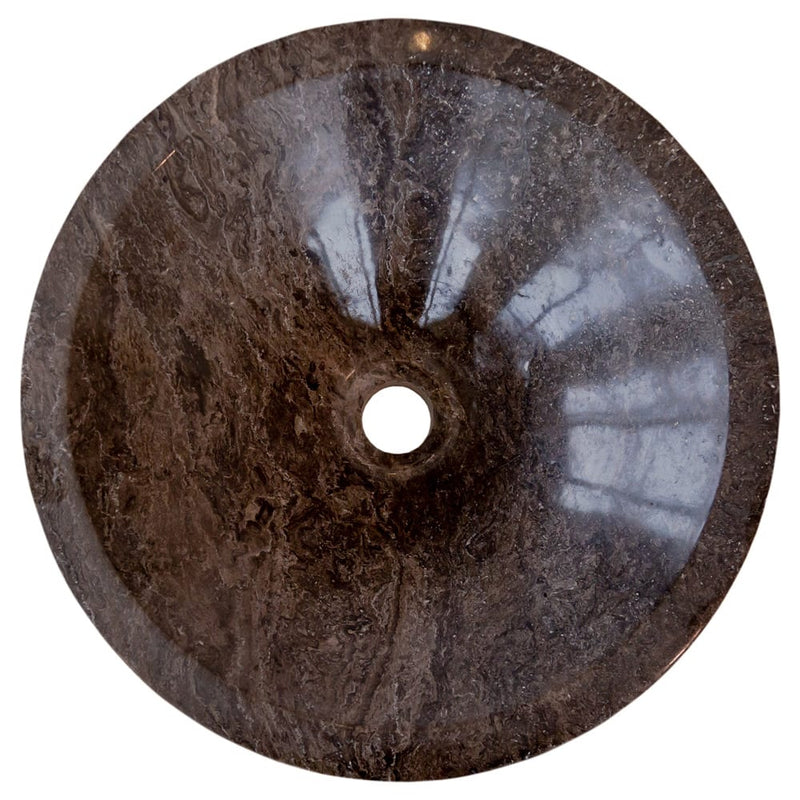 Narcist Brown Marble V-Shape Tapered Sink Polished (D)16" (H)6"