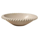Champagne Limestone Oval Braid Self-rimming Above Vanity Bathroom Sink (W)18" (L)22" (H)6"