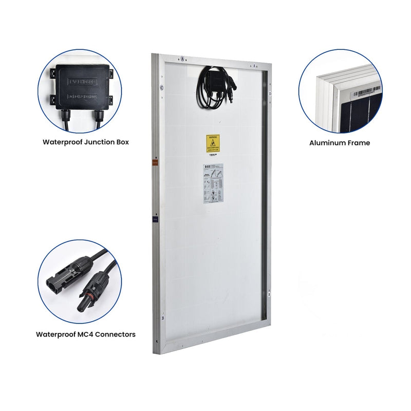 Nature's Generator Power Panel with 50 foot cable and MC4 Branch Connector