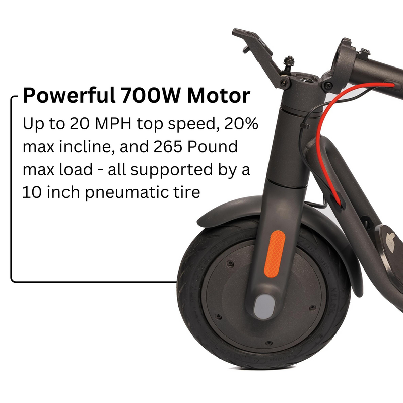 NAVEE V50 Electric Scooter Foldable 700W Max Power 50km Max Range 10''  Pneumatic Tires with AirTag Holder LED Display Escooter - AliExpress