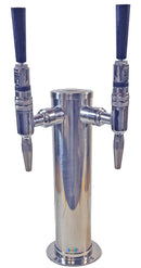 Nitro Coffee Double Faucet - All SS304 Contact 3" Column Tower. Select connection type.
