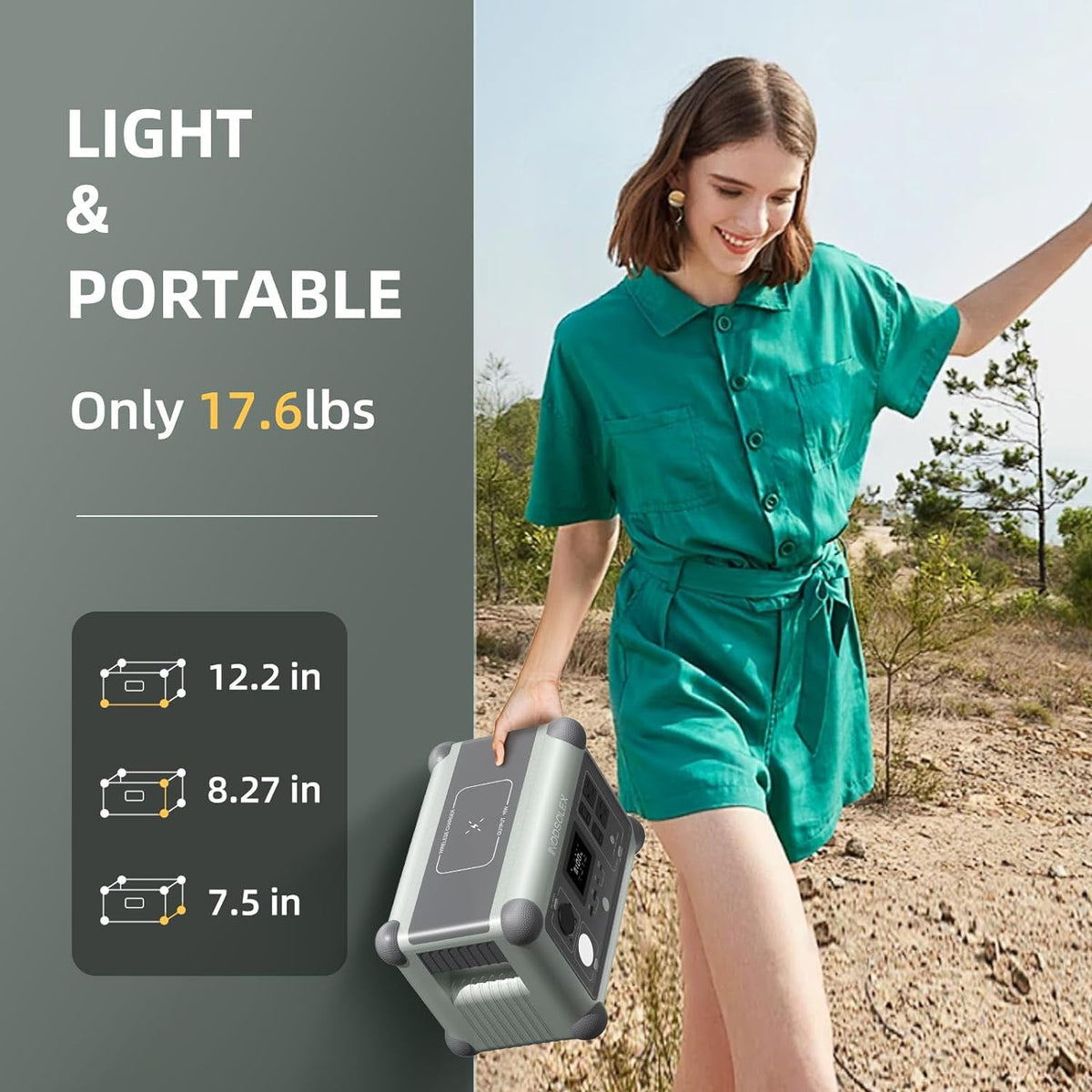 NODSOLEX Oasis 600W Portable Power Station | Wellbots | Free Shipping