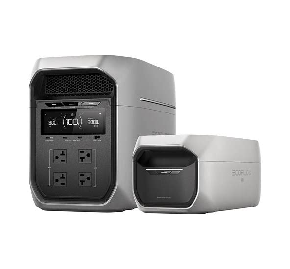 EcoFlow DELTA 3 Max Plus Portable Power Station + DELTA 3 Max Plus Extra battery