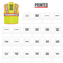 Pre-Printed Hi-Vis Two Toned Mesh Lime Safety Vest
