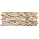 Philadelphia Ledger 3D Panel 6"x24" Natural Travertine Wall Tile - Full Truckload