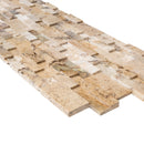 Philadelphia Ledger 3D Panel 6"x24" Natural Travertine Wall Tile - Full Truckload