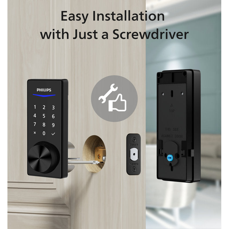 Philips Wi-Fi/Bluetooth Smart Deadbolt Door Lock- DDL240X-15HBG
