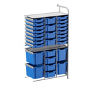 Gratnells Callero Tall Flexi Store Adder Unit  16.9x39.4x64in