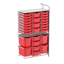 Gratnells Callero Tall Flexi Store Adder Unit  16.9x39.4x64in