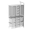 Gratnells Callero Tall Flexi Store Adder Unit  16.9x39.4x64in